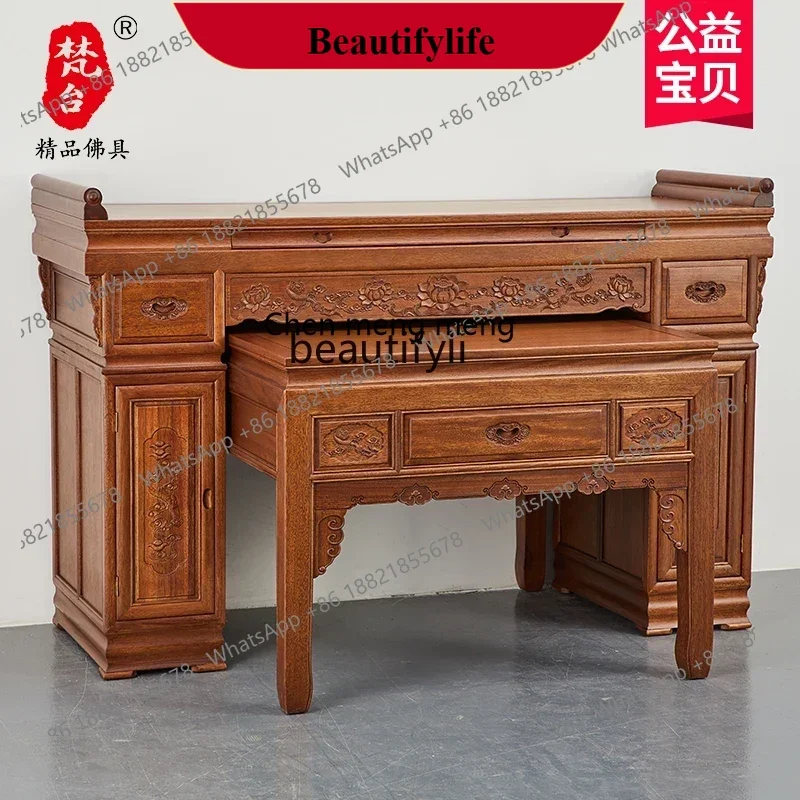 

D178 Solid wood new Chinese Buddhist table modern living room incense table light luxury Buddhist table rural middle hall cabin