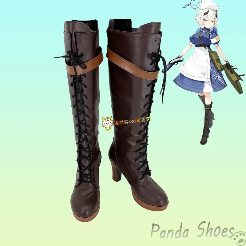 

Blue Archive Himuro Sena Cosplay Shoes Anime Game Long Cos Boots Comic Cosplay Costume Prop Shoes for Con Halloween Party