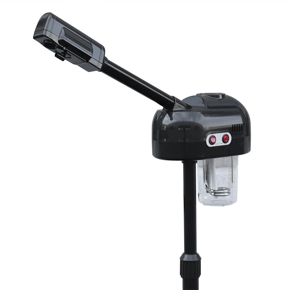 เครื่องนึ่งหน้าสําหรับทําความสะอาดผิวหน้าอย่างล้ําลึก เครื่องนึ่งหน้าแบบยืนพร้อมหมอกร้อนและ 360 °   หัวฉีดแบบหมุนได้สําหรับร้านเสริมสวยสปา