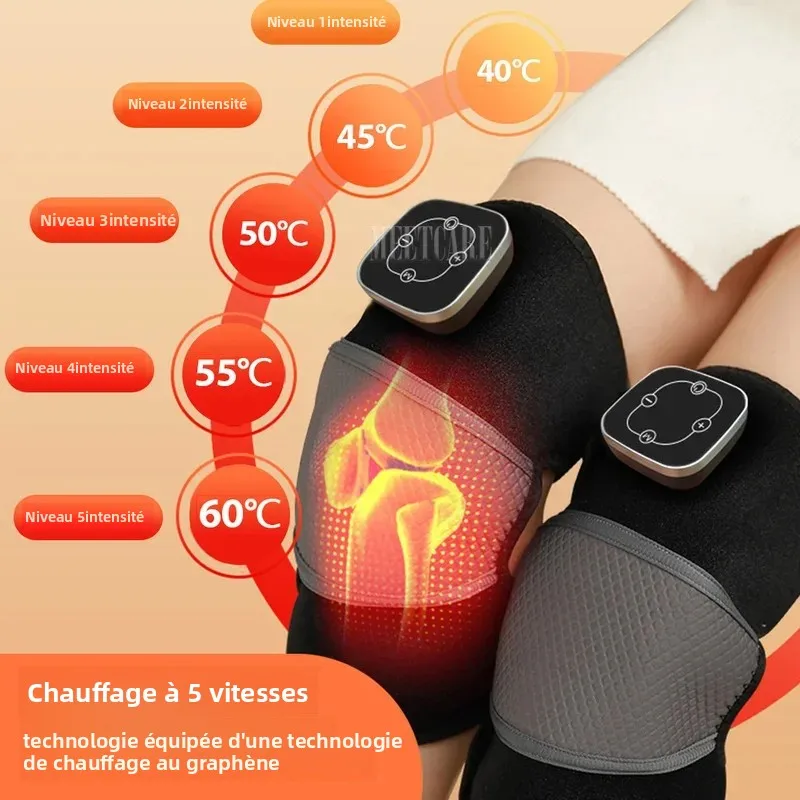

3in1 Electric Knee Should Brace Massage with Vibration Heated Massage Therapy Shoulder Elbrow Pain Relief Old Cold Leg Knee Warm