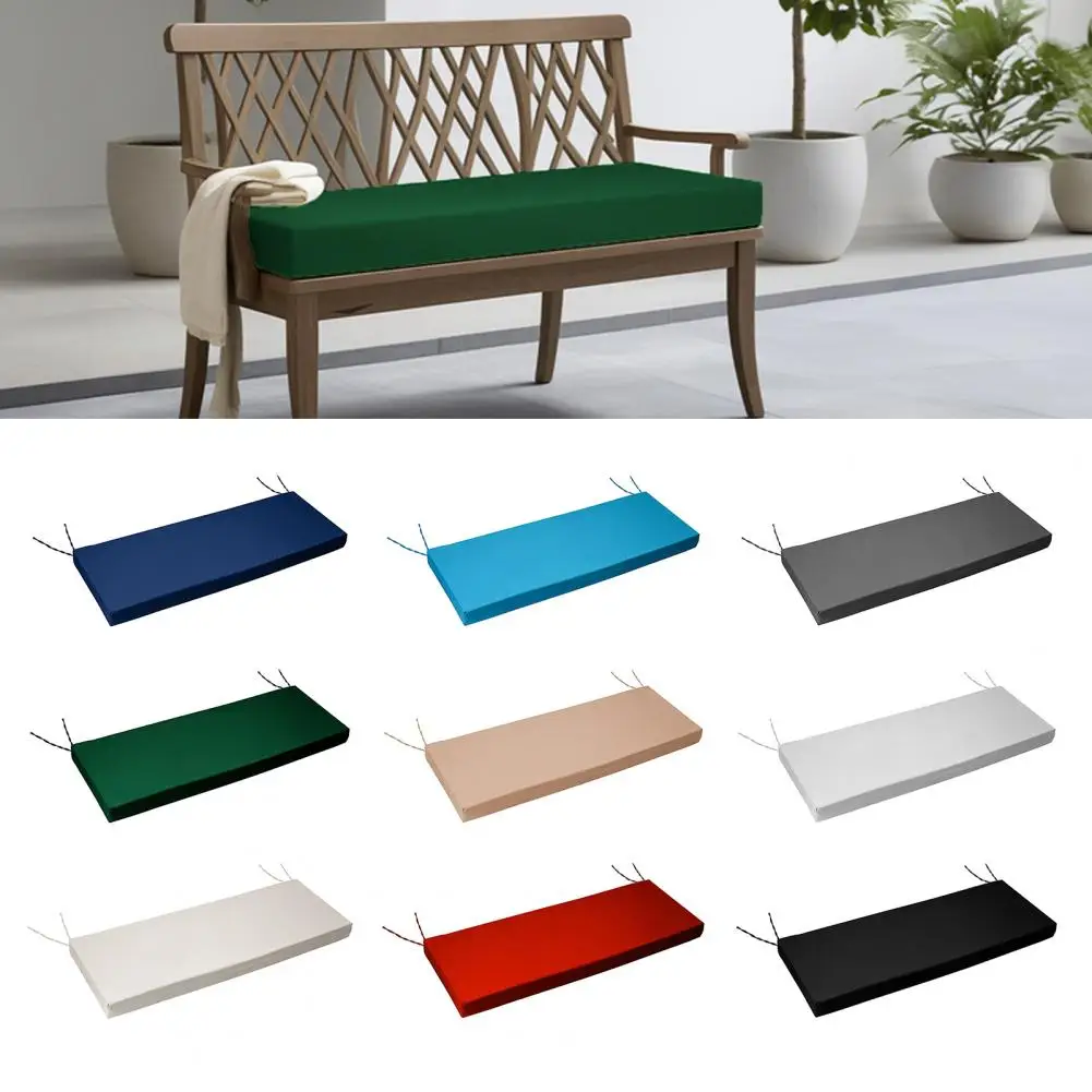 Patio Bench Pillow High-density Sponge Cushion Waterproof Outdoor Bench Cushion with Removable Cover for Patio Furniture Garden