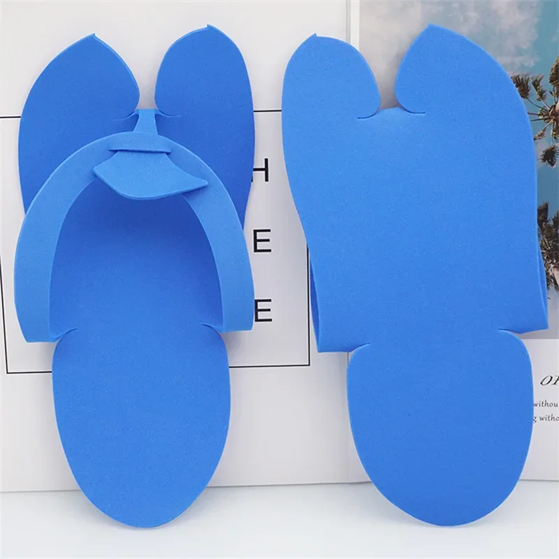 12/24 Paare Zufällige Farbe Einweg Schaum Hausschuhe Pediküre Hausschuhe Für Salon Spa Hotel Pediküre Fuß Flip Flop Hausschuhe – Detail 4