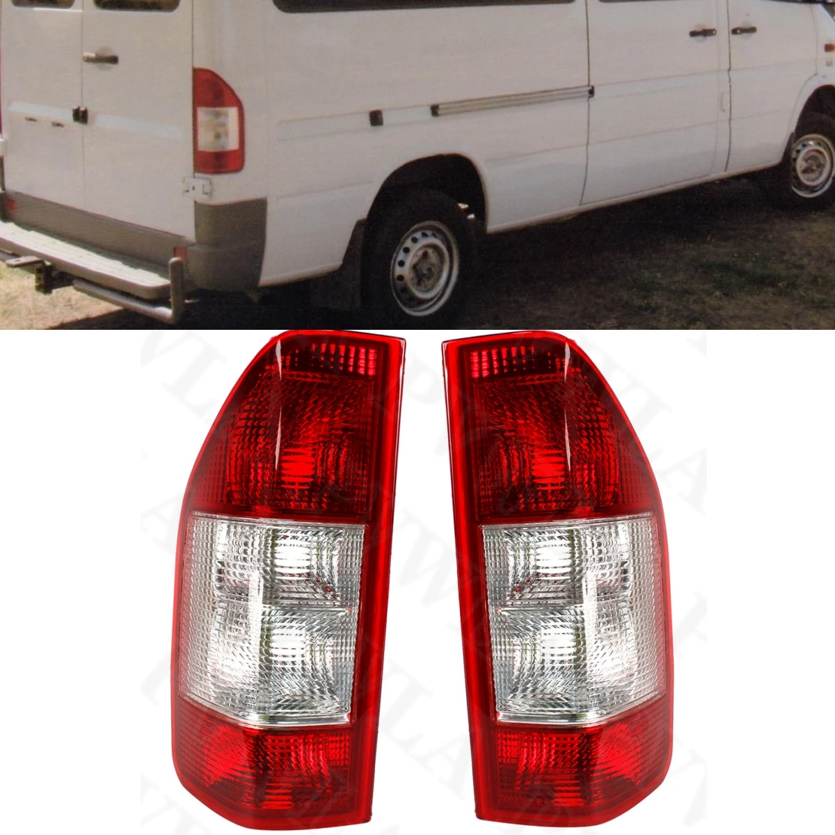 For Benz Sprinter 2500 1995 1996 1997 1998 1999 2000 2001 2002 2003 2004 2005 2006 Rear Tail Lamp Light Without Bulbs