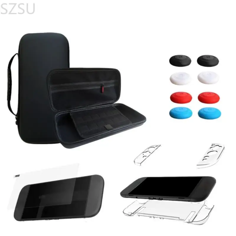 SZSU – complet pour Console jeu NSW2, comprend étui transport, coque rigide, d'écran en