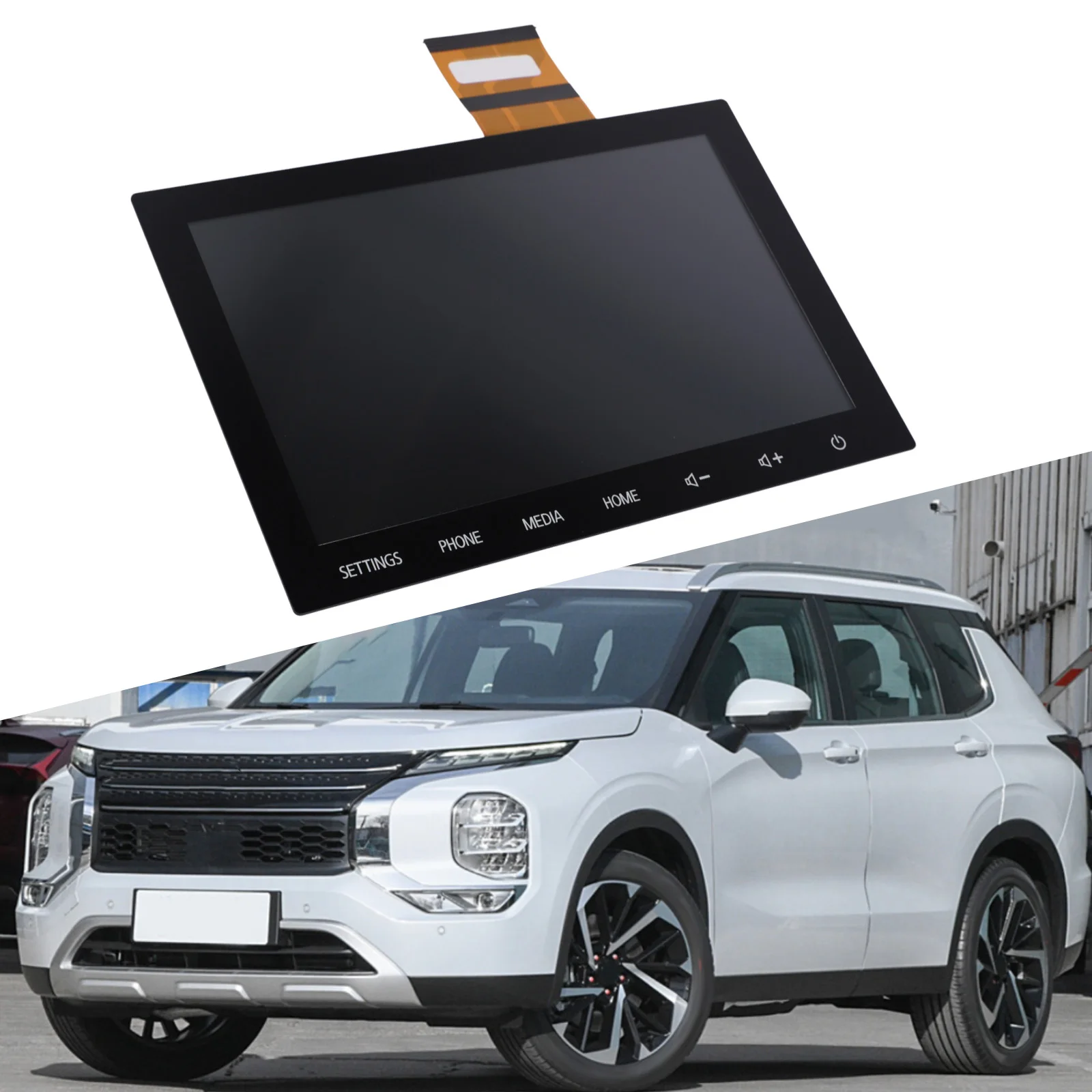 Para Mitsubishi Mirage 2019-2022 8 "pantalla táctil Radio entretenimiento en el coche componentes electrónicos de repuesto directo