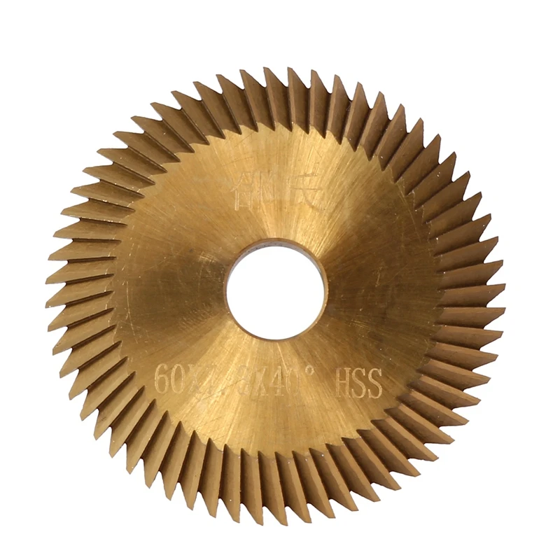 PWS 1PCS 60X7.3X40 Degree Key Cutter Blade For Copying Key Machines, Milling Cutters, Key Cutting Blades, Locksmith Tools
