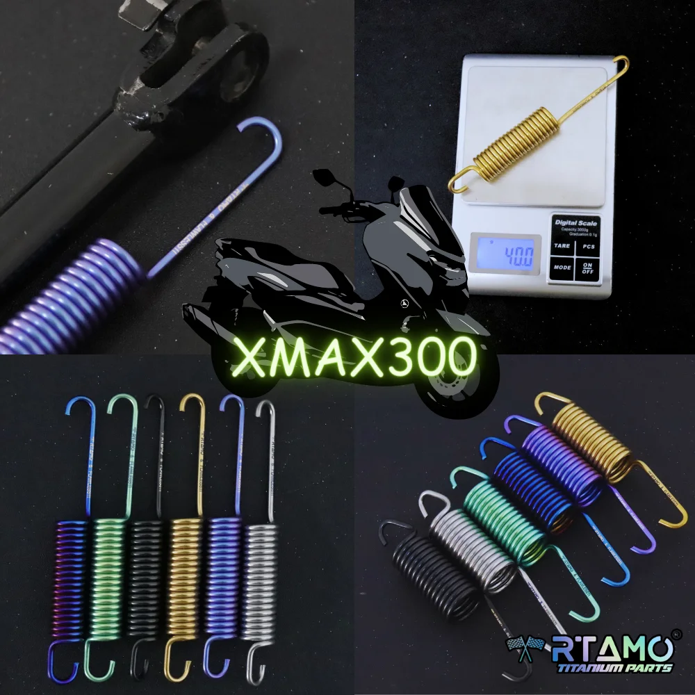 

RTAMO Titanium Springs Fit for Xmax300 Main Stand and Side Stand