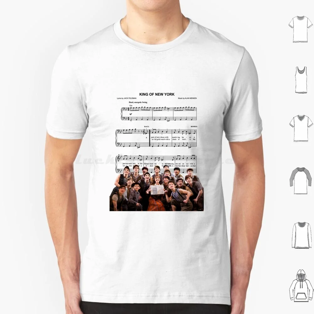 King Of Néw Yórk Newsies Graphic Retro Shirts For Women T Shirt Big Size 100% Cotton King Of Néw Yórk Newsies Graphic Retro For