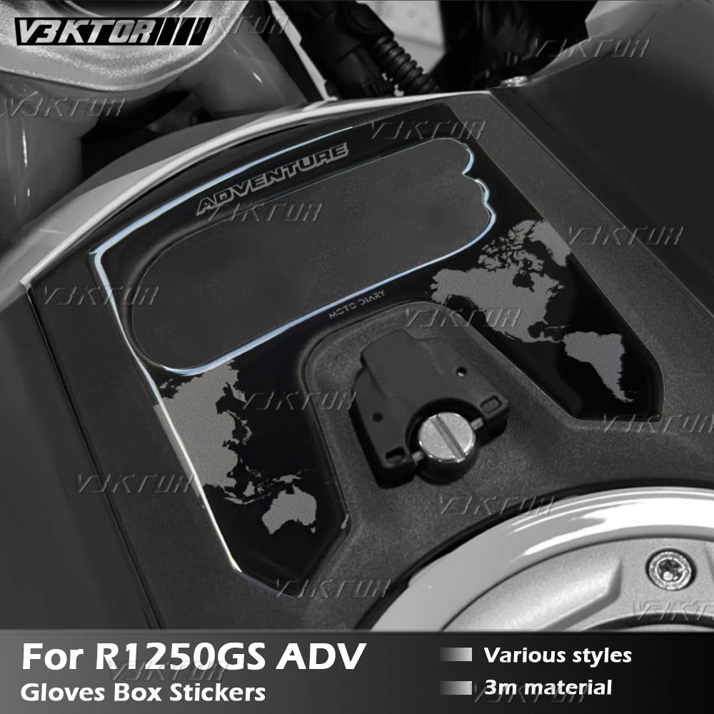 3D R1250GS Adventure Sticker Gloves Box Protection Decals For Rallye R 1250 GS Adventure R 1250GS ADV 2018-2024