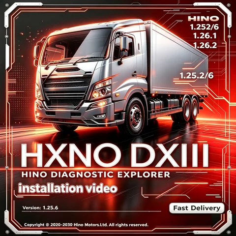 2026Newest Hino Diagnostic EXplorer 3 - Hino DX3 V1.25.6/2  1.26.1 1.26.2  Programming tools+Remote Install Help+unlocked keygen