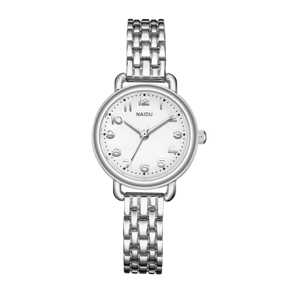 trendy small dial women bracelet quartz steel watch