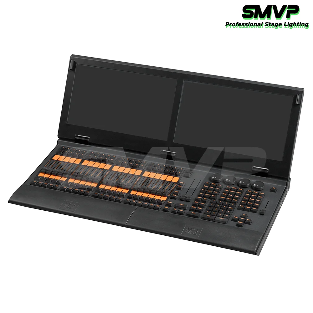 Professional Intel i7 Lighting DMX512 Controller Dual Display With Flight Case Suitable For Stage Lighting Performance Nightclub