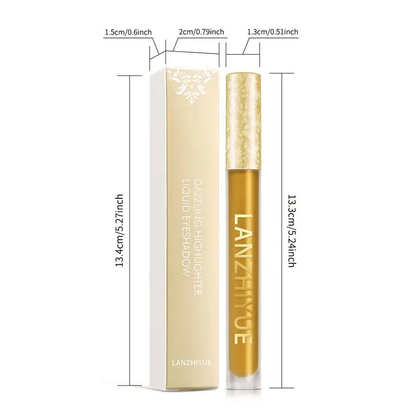 Brillo de labios dorado resistente al agua, 2 en 1 brillo de labios de Metal, maquillaje de sombra de ojos brillante y lápiz labial líquido de larga duración para mujeres y