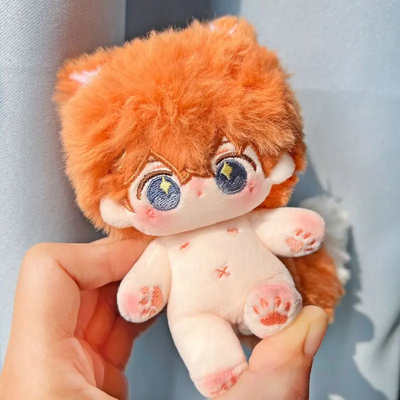 10cm Anime Plush Toys Tartaglia Cotton Doll Magnetic Tail Cospslay Soft Stuffed Plushie Dolls Anime Figure Children Girl Toys