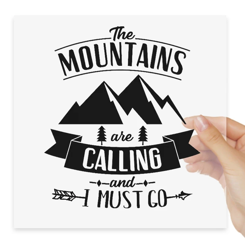 The Mountains Are Calling Sticker Large Caravan Stickers Motorhome RV Truck Decal Horsebox Car Camper Van Decals #S90348