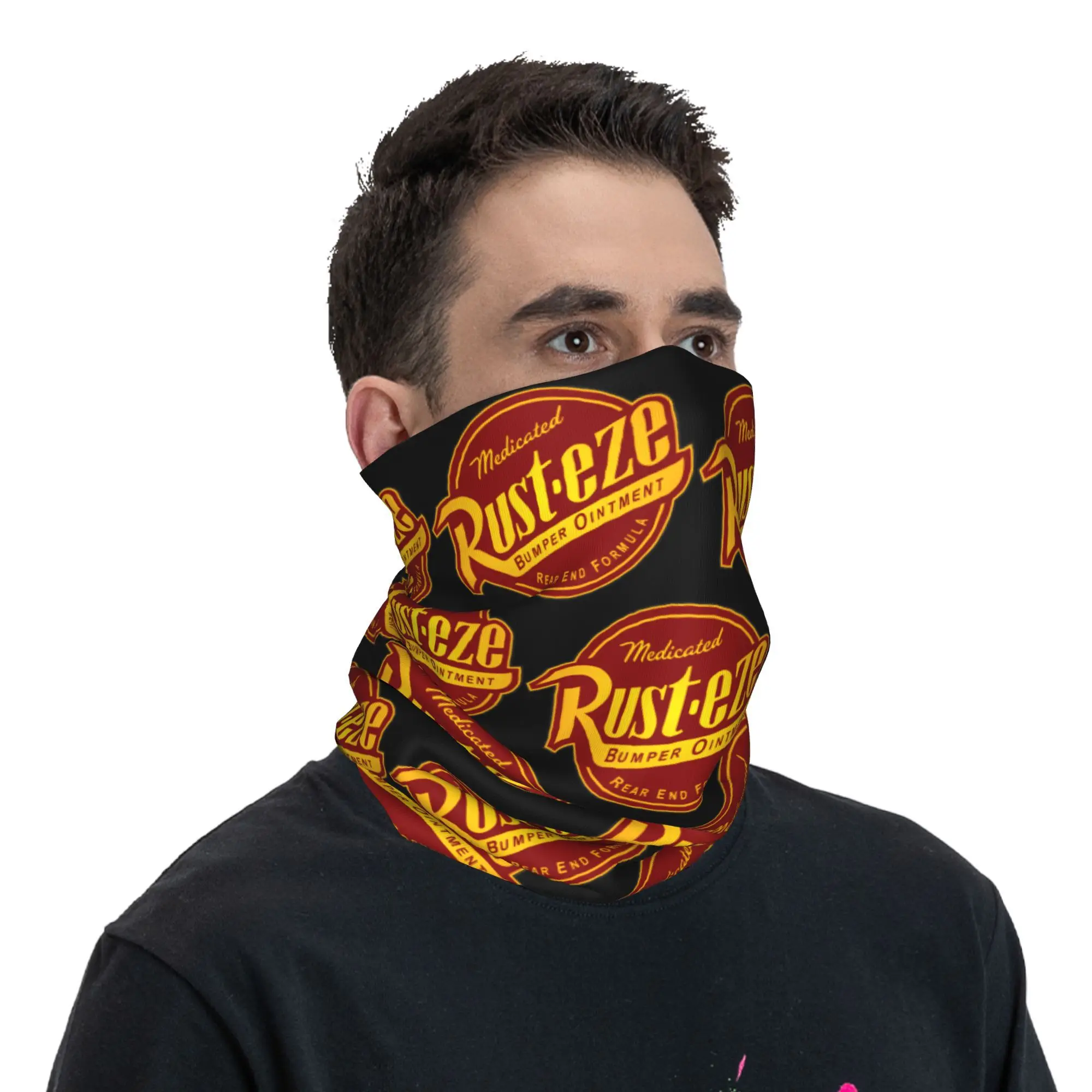 Custom Lightning McQueen Cars Logo Bandana Neck Warmer Women Men Winter Hiking Ski Scarf Gaiter Cartoon  Face Cover