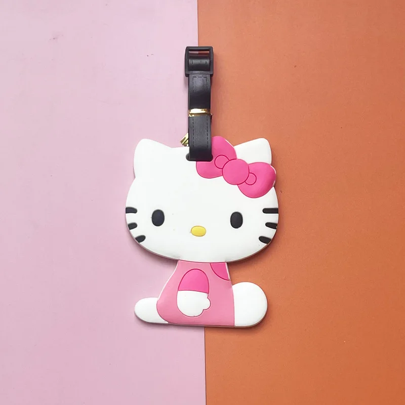 

Hello Kitty Accessories Kawaii Anime Fashion Versatile Portable Travel Tag Pull Rod Luggage Logo Decoration Cute Gift Wholesale