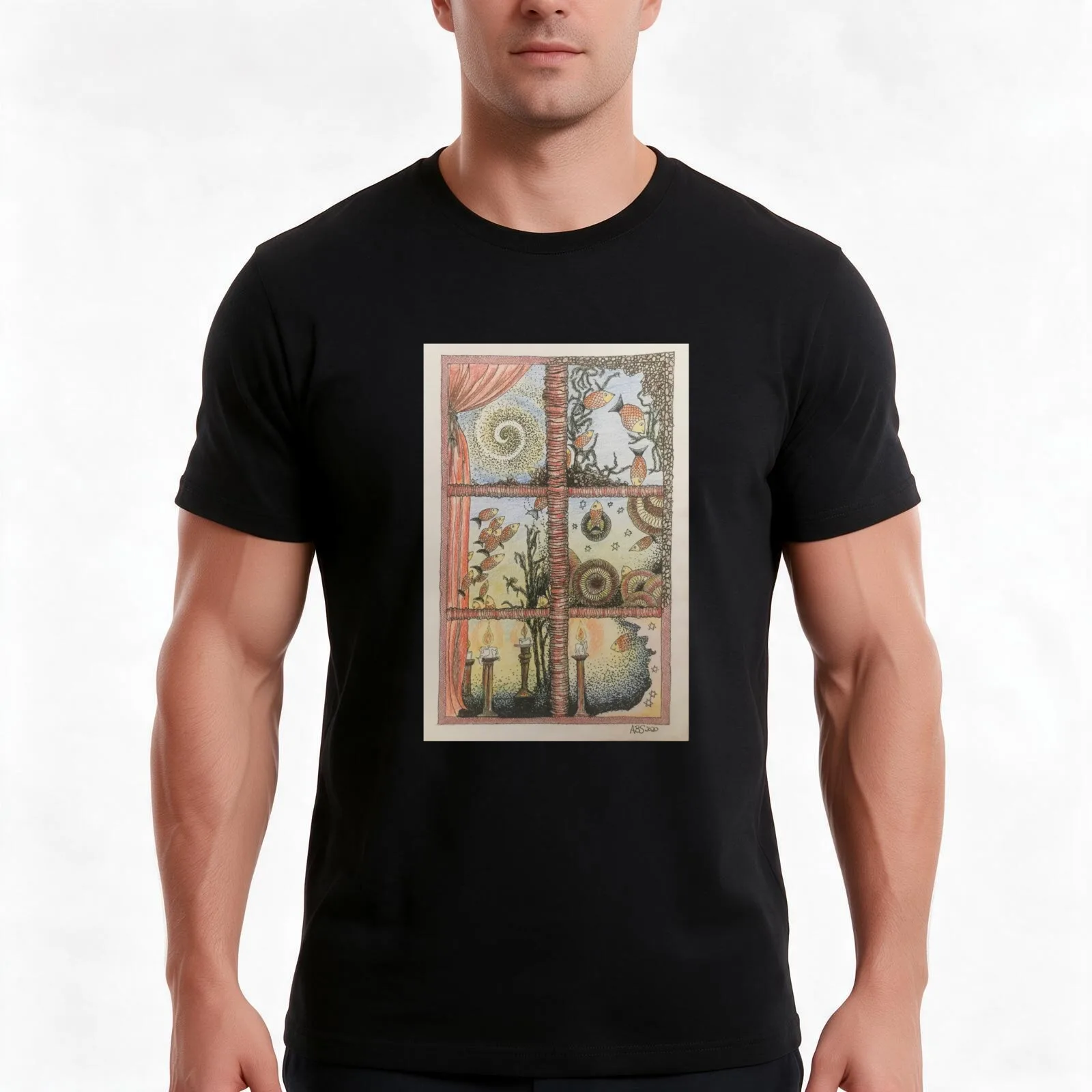 Go with the Flow T-Shirt, Summer Casual Cotton Tee, Oversized Streetwear Tops, Vintage Graphic Print, Loose Fit Short Sleeve