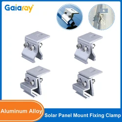 Gaiaray Solar Panel Bracket Roof Mounting Fixing Clamp PV Panel  Bracket Fixed Clips Solar Panel Mounting Clips For Roof RV Boat