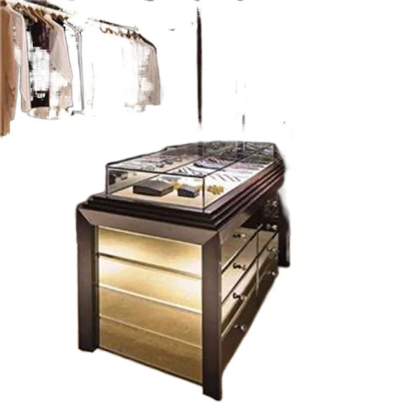 Nakajima display cabinet, cloakroom jewelry cabinet, glass countertop perspective middle guide