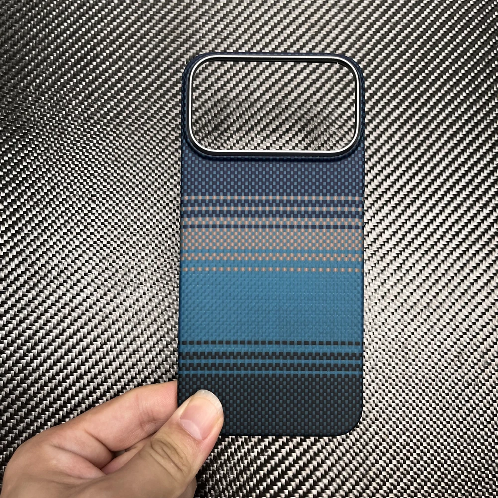 Etui z włókna węglowego do iPhone 18 Pro Max, ultracienkie, z ochroną obiektywu, pokrowiec z włókna aramidowego do iPhone 18 Pro. — zdjęcie produktu 6