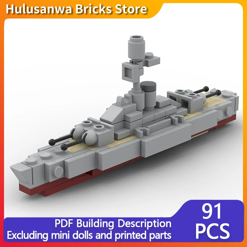 

Модель корабля прибрежной обороны Второй мировой войны, MOC, строительные кирпичи, военное оборудование, модульные технологии, подарки, праздничная сборка, детская игрушка