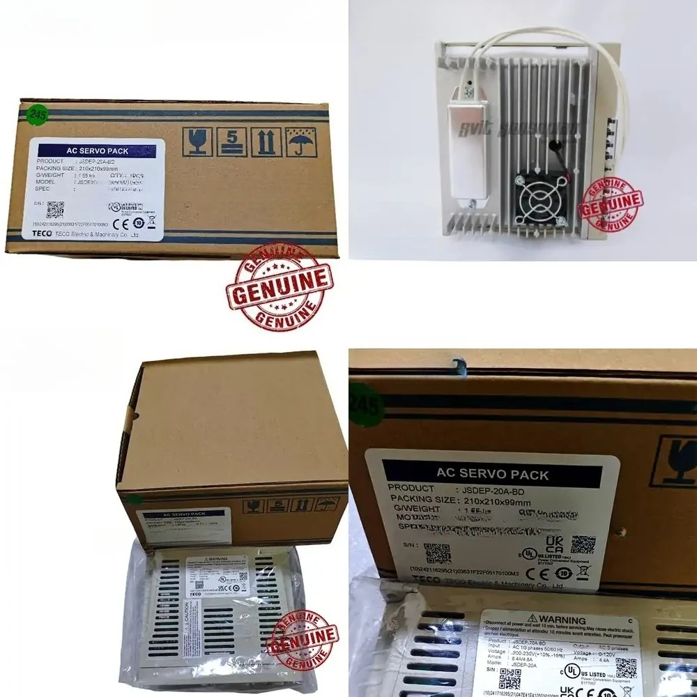 

TECO JSDEP-20A-BD 750W AC 220V Servo Drive for TECO Servo Motor JSMA-PUC08ABA Replacement Compatible with JSDEP-20A