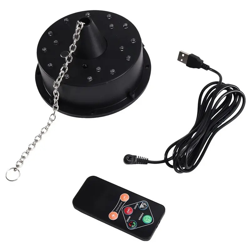 Y39A-Disco Ball Rotating Light Motor With Remote Control, 18 Leds Designed For 12-16 Inch Mirror Balls(Light Not Included)