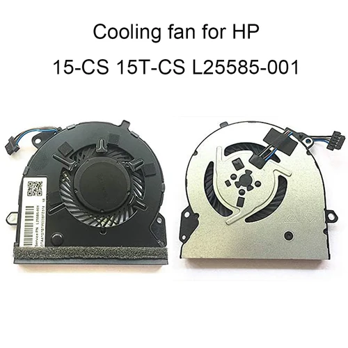 Imagen 1 del producto Ventiladores de ordenador de 5V, 4 pines, refrigeración para HP Pavilion 15 CS CS0025CL 15T-CS CPU, ventilador térmico L25585 001, Enfriador de ordenadores portátiles TPN Q208 NS85B00