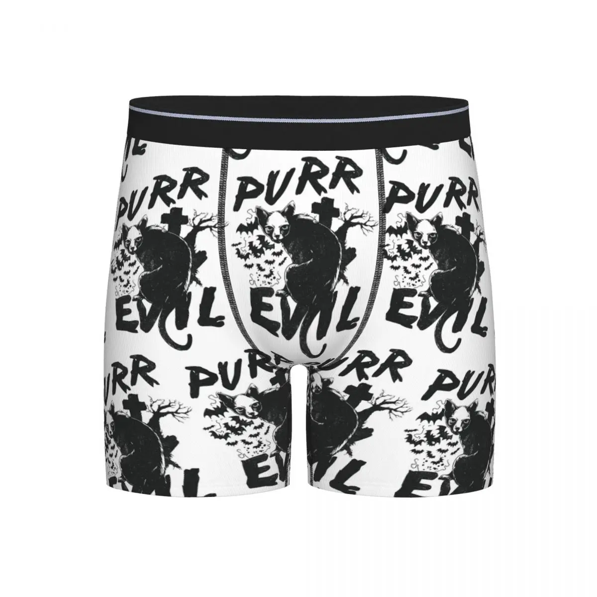 

Long Boxer Underpants Shorts Purr Evil Panties Men Soft Underwear for Homme Man Boyfriend Gifts