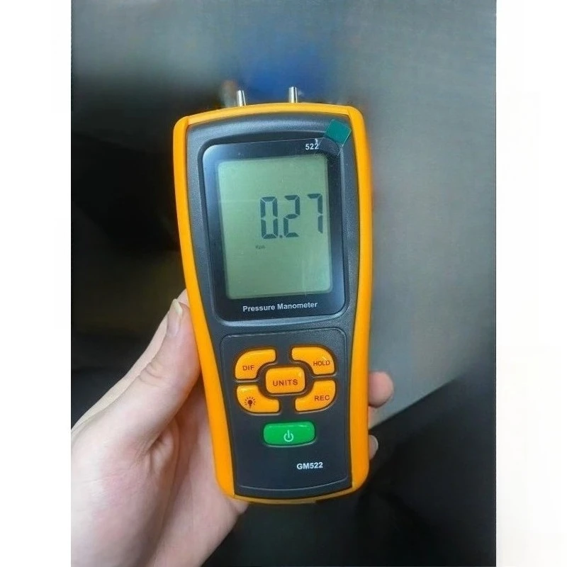 GM522 Gas Differential Pressure Gauge for Gas with Temperature Compensation