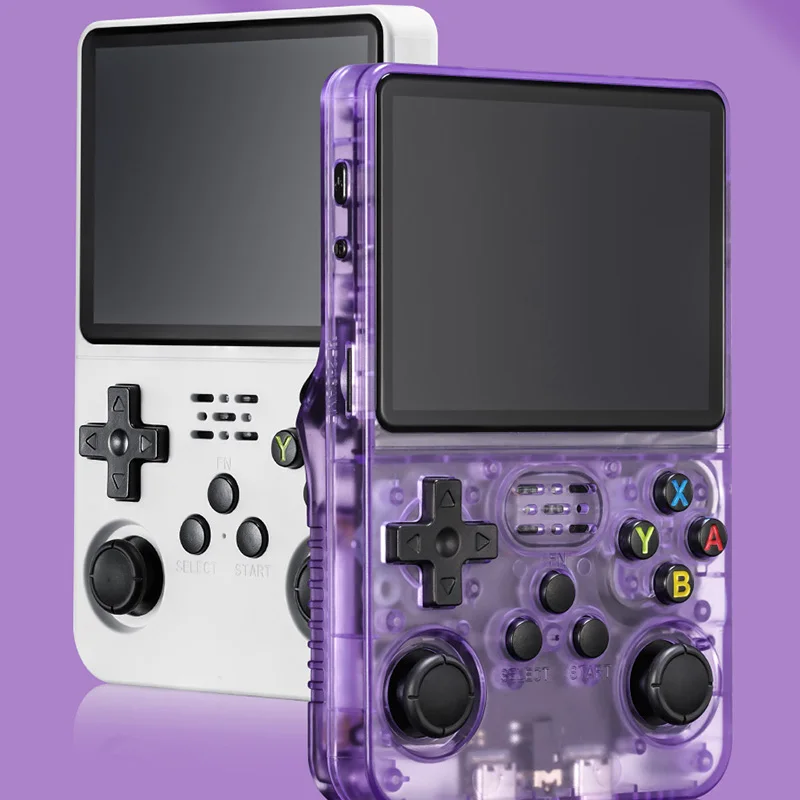 128G R36S Retro Handheld Video Game Console Linux System 3.5 Inch IPS Screen R35s Pro Portable Pocket Video Player 64GB Games