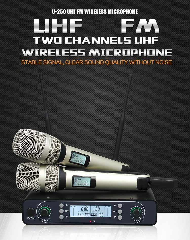 High Quality Wireless Microphone Stage Performance Ktv UHF Microphone Sem Fio Profissional Skm9000 With Clear Sound