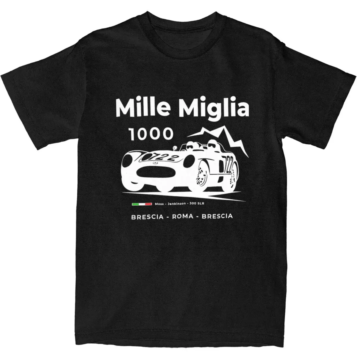 Classic Races Mille Miglia T Shirt Men 1000 Miglia Streetwear 100% Cotton T Shirts Summer O Neck Hipster Tees Oversized Tops