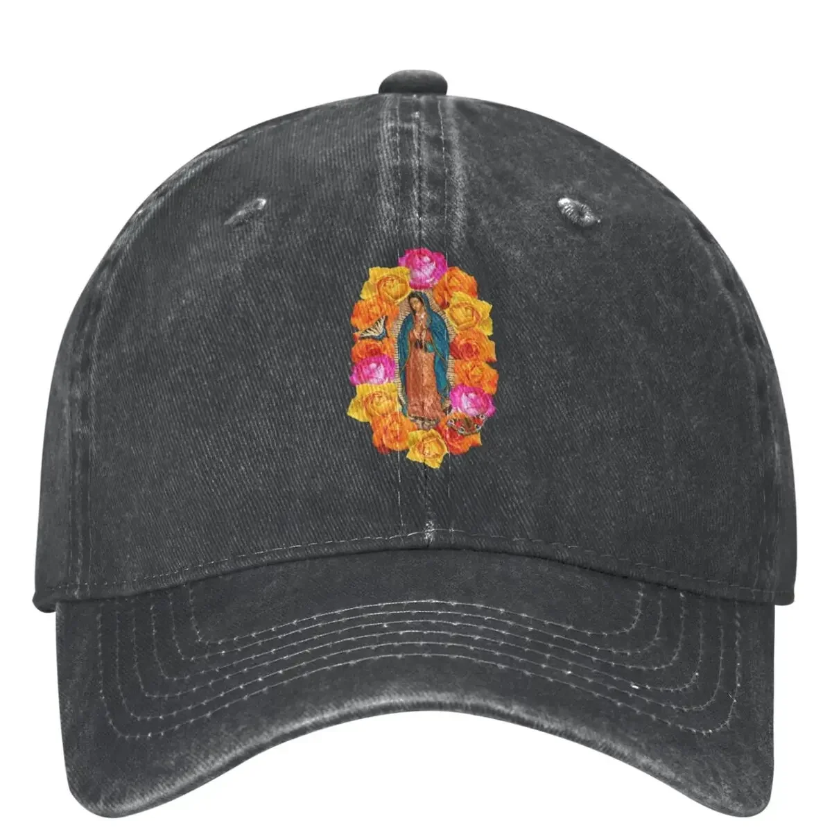 The Virgin Of Guadalupe Casual Baseball Cap Summer Trucker Hat Wholesale Hiking Fishing Hats Men Adult Classic Baseball Caps