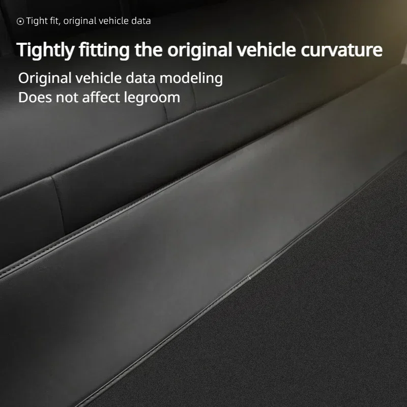 Rear Seat Under Protective Mat for Tesla Model Y/3/3+ Highland 2024 Leather Anti-kick Pads Interior Modification Accessories