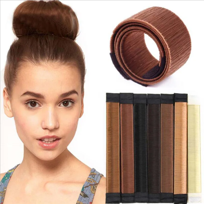 

French Braid Hair Tools Styling Diy Magic Bun Maker Hair Braid Accessories Twist Sponge Donut Bun Maker Hairstyle Brown