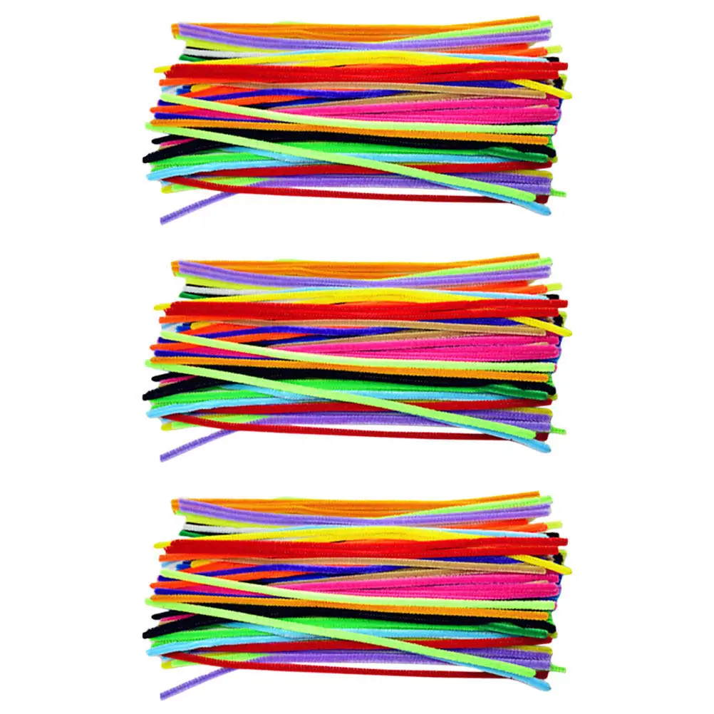 

300Pcs Colorful Chenille Stems Twisted Pipe Cleaners for Kids DIY Crafts Classroom Activities Educational Handmade Art Supplies