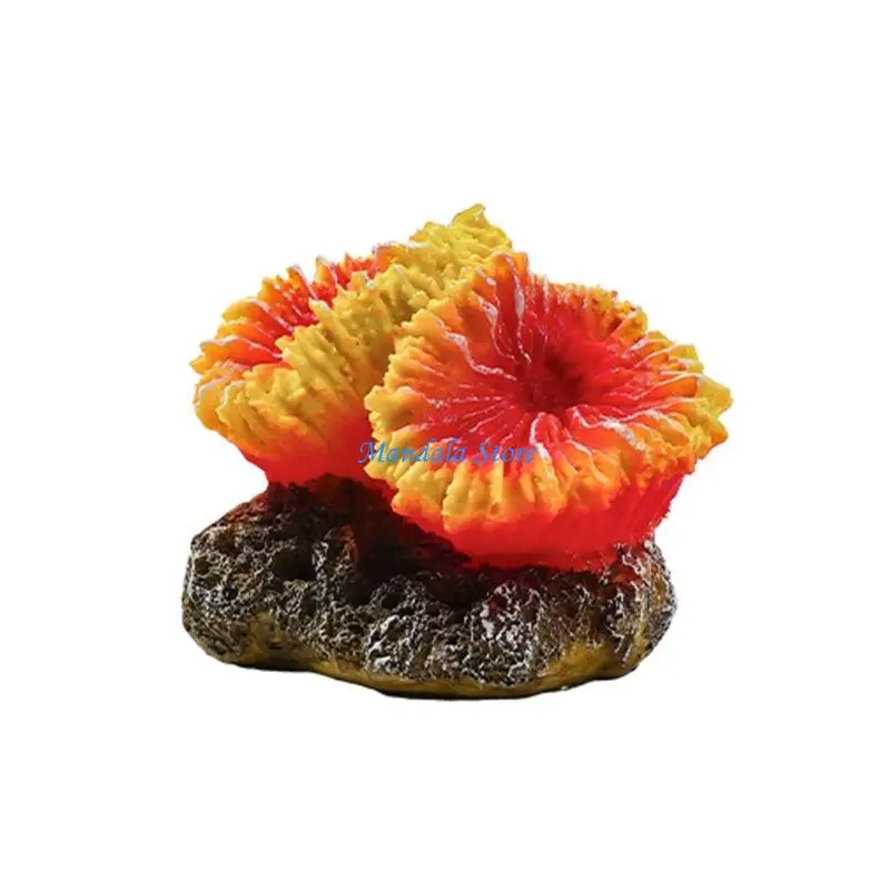 U2JC Natural Lookings Corals Reef Landscape Decoration For FishTank Underwater Decors Safe Habitats for Pet Fish Shrimp