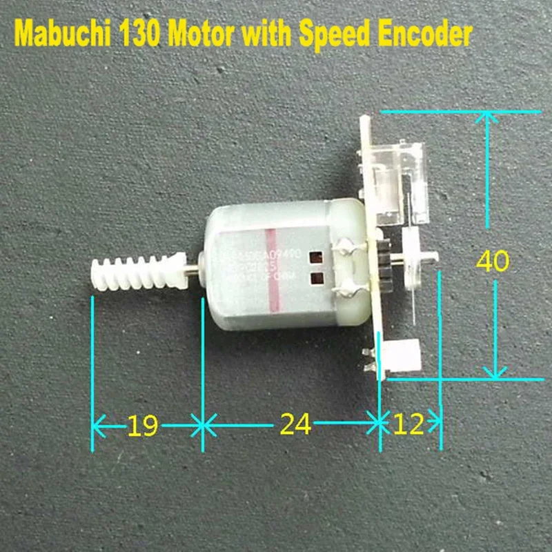 Mabuchi FC130SA DC 3V-12V Micro Mini Dual Shaft Motor AB Two Phase Pulse Encoder Tachometer Code Disk for Arduino MCU