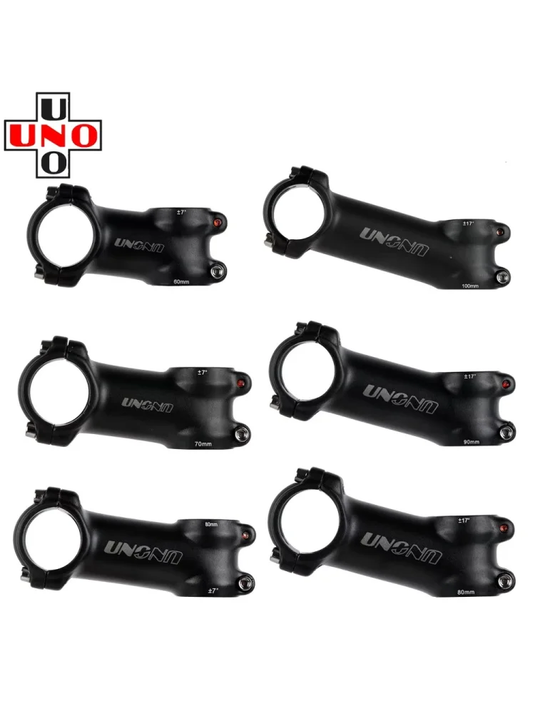 AliExpress NONE UNO MTB Road Bicycle Stem 7 / 17 Degree Bike Stem Head tube diameter 28.6mm ​Handlebar diameter 31.8mm 60-130MM Bicycle Parts