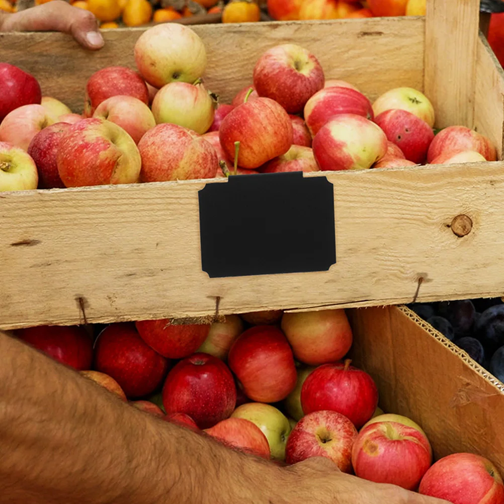 

8Pcs Label Clips Blackboard Price Tag Holders Clip on for Supermarket Store Pantry Basket Labels Removable Rewritable Sign