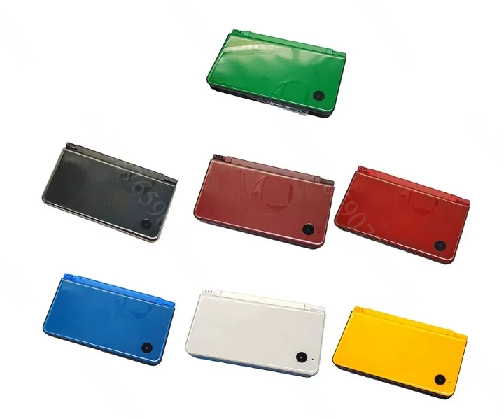 DSIXL Full Housing Shell Replacement Case with Buttons Screws Stickers for NDSILL Handheld Game Console Repair Part