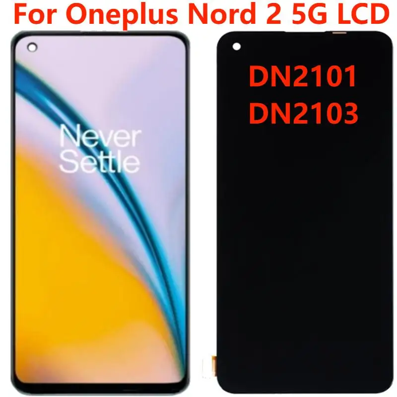 

Original/TFT 6.43" For OnePlus Nord 2 5G DN2101 DN2103 LCD Display With Frame Touch Screen Digitizer Panel Assembly Repair Parts