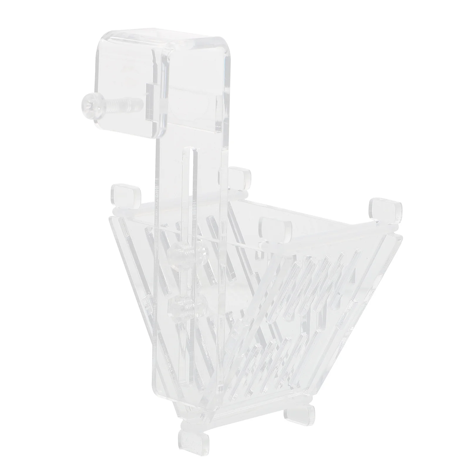 1pcs Fish Feeding Cup Acrylic Aquarium Feeder For Freshwater Saltwater Tanks Tropical Fish Food Holder Feeding Supply Aquarium