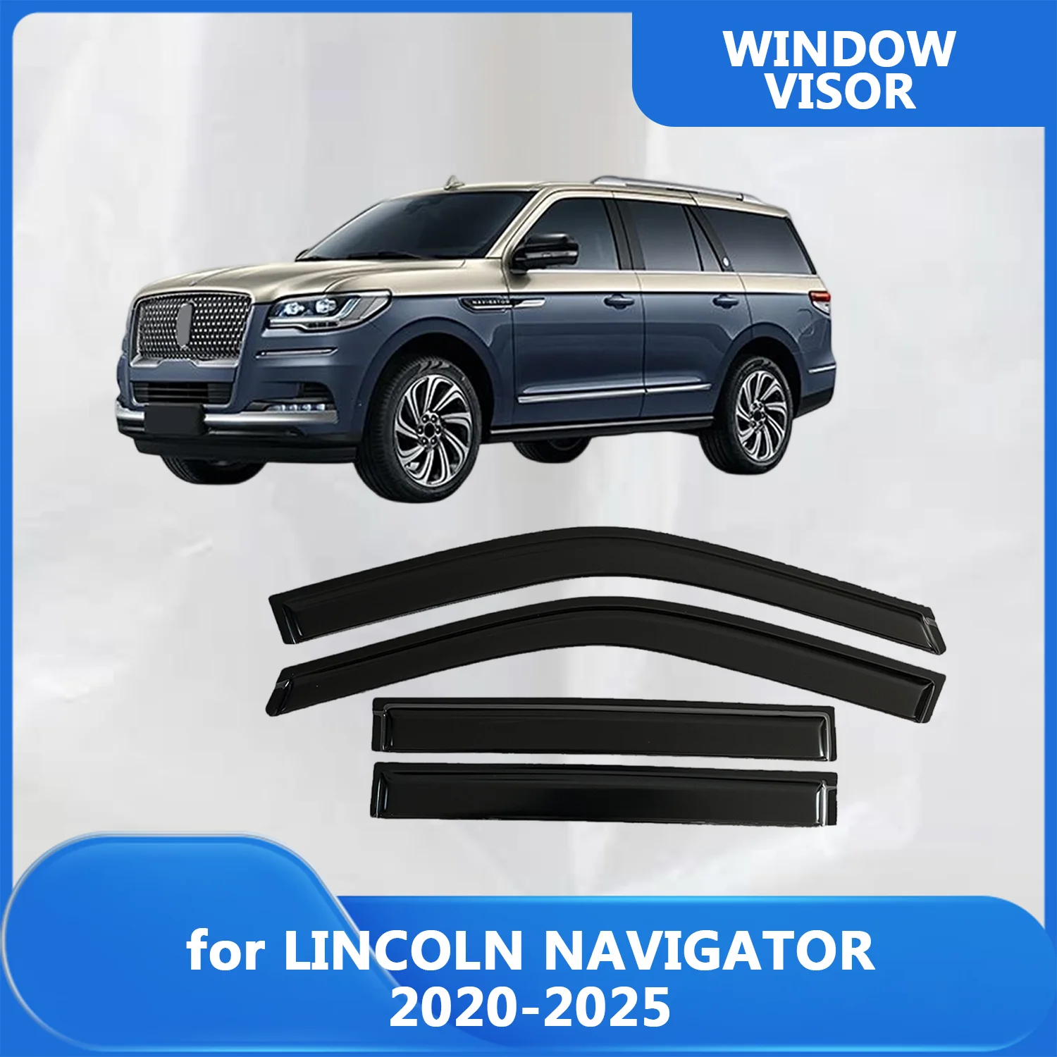 

Window Visor for LINCOLN NAVIGATOR 2020-2025 Wind Deflectors Rain Guards Door Visor Vent Shades Ventvisor Exterior Parts