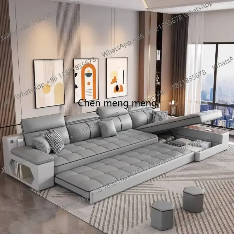 Sofa bed living room small apartment multi-functional straight row princess storage cat scratching sofa Meuble Salon Couch Bed