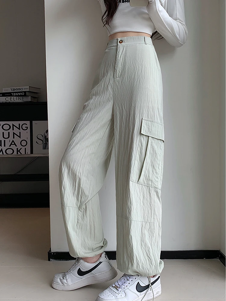 Casualหลวมขากว้างกางเกงผู้หญิงฤดูใบไม้ร่วงฤดู