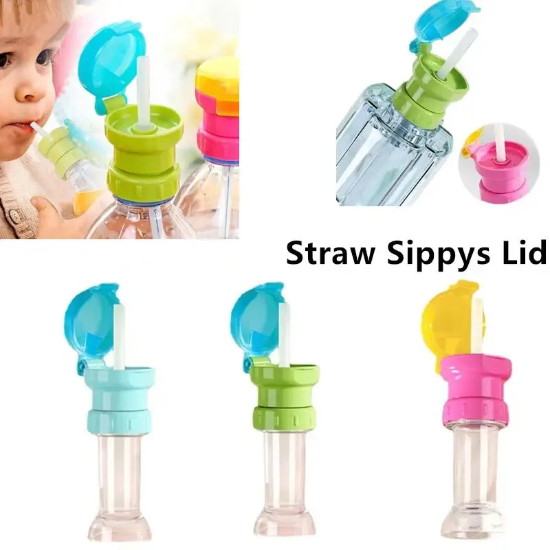Water Bottle Straw Adapter Set Food Grade Material Leakproof Fits 350ml 500ml Bottles Daily Travel Use