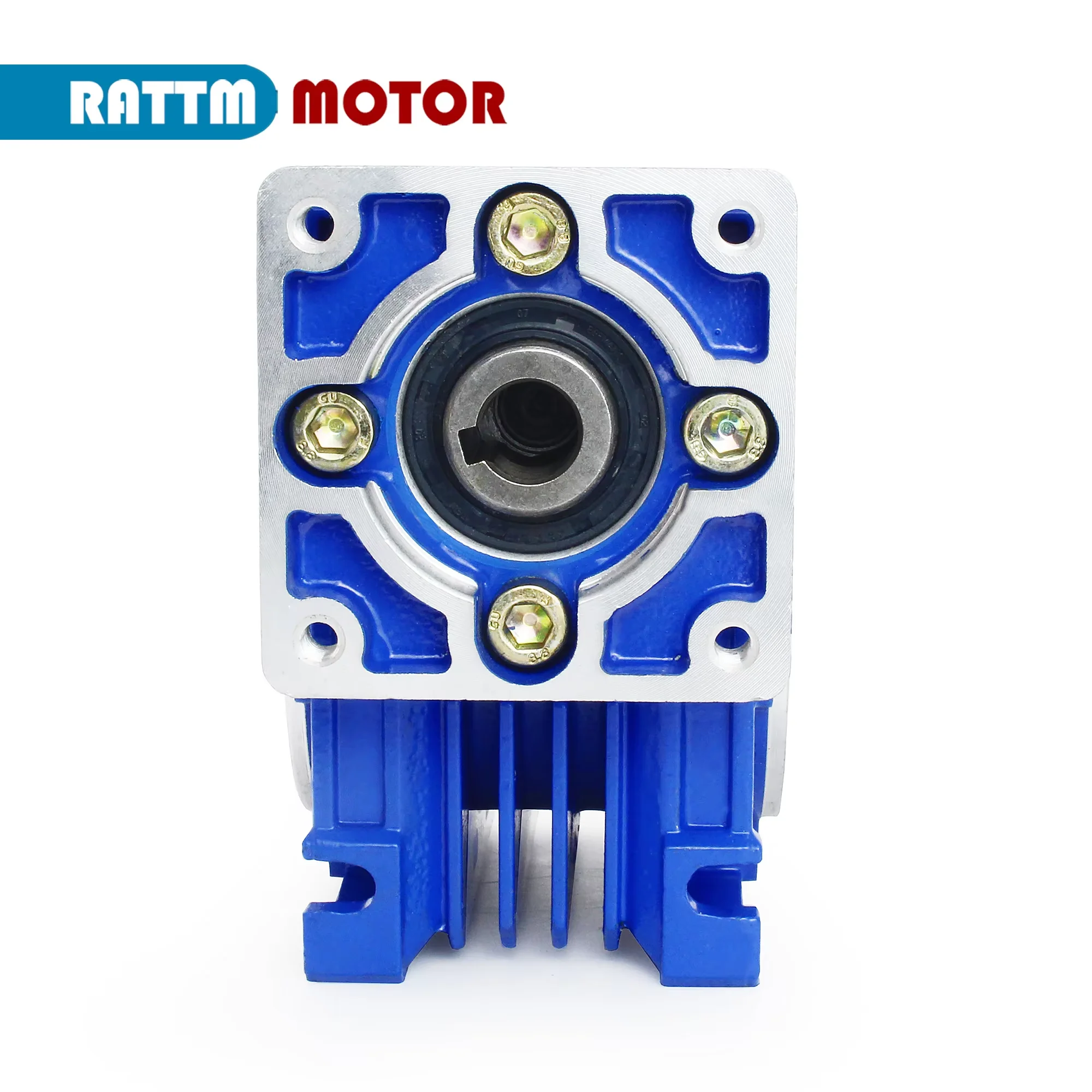 NMRV030 High Torque Reducer Gearbox Worm Gear Ratio 5:1 to 80:1 Input 9/11mm Output 14mm for NEMA23 Motor